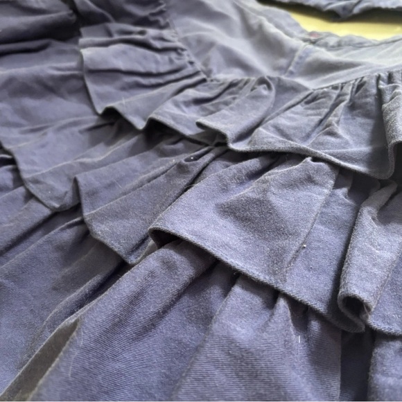 Vintage Purple Skirt Set with Ruffle Details - Picture 5 of 7